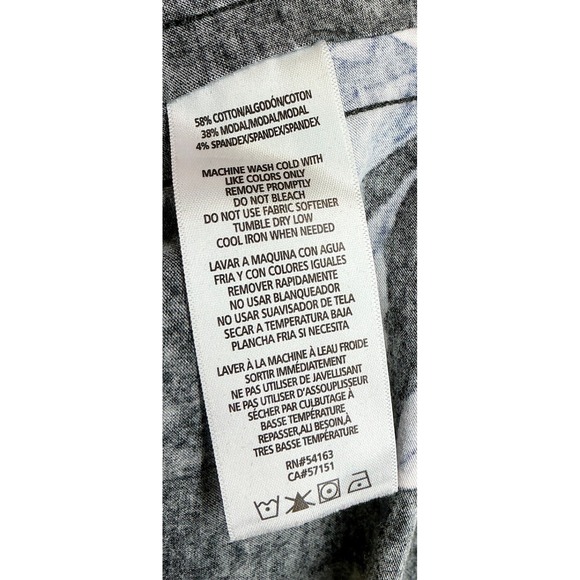 Calvin Klein Floral Hooded Top Size M Black Long Sleeve Lightweight Hoodie Y2K - Picture 9 of 12